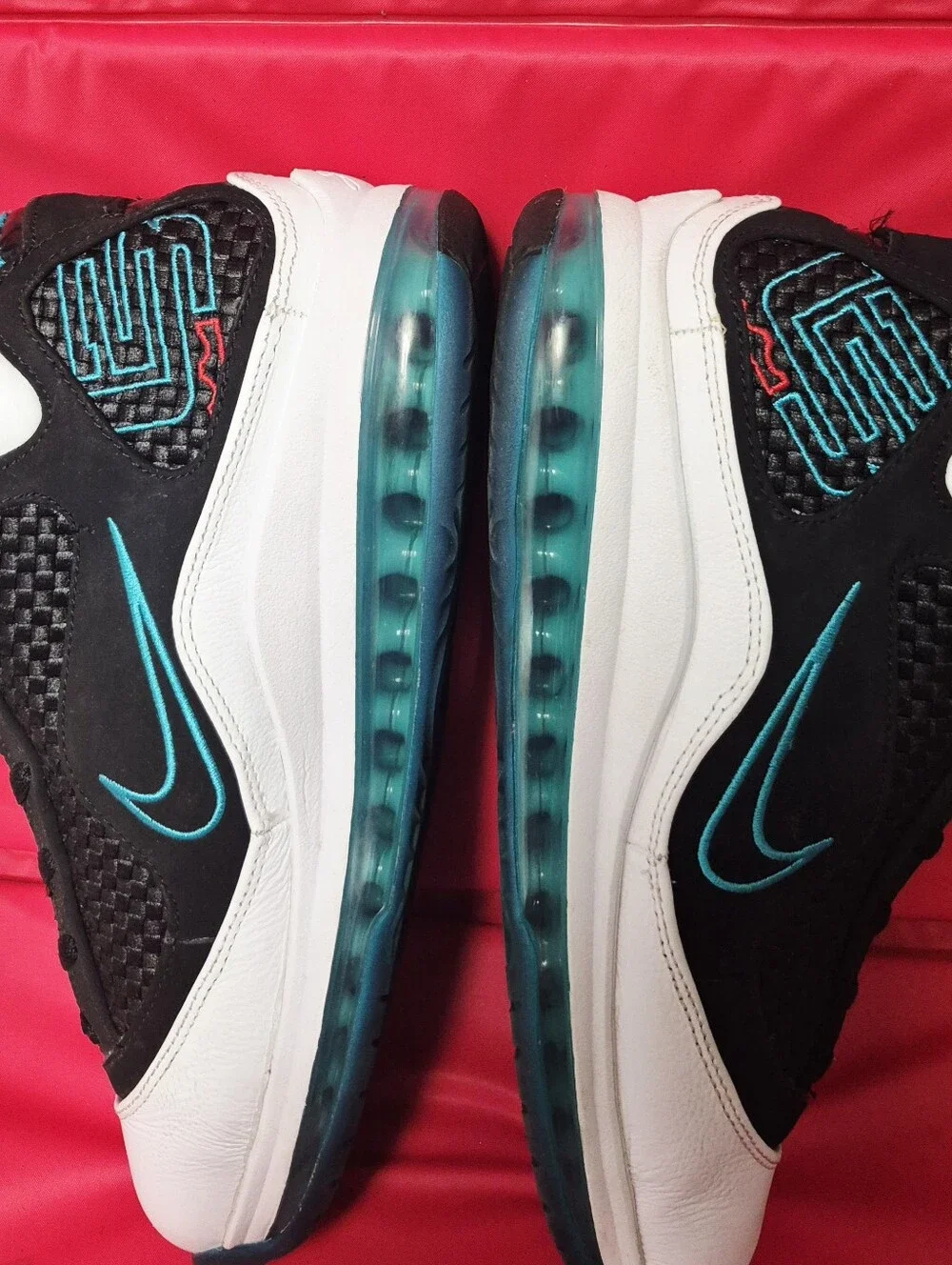 Nike Air Max Lebron 7 NFW Red Carpet Shoes #CU5133-100 size 8.5